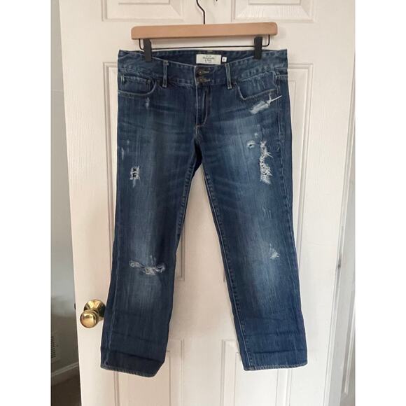 Abercrombie & Fitch Denim - Vintage Abercrombie & Fitch Distressed Jeans Size 6 All Cotton Made in Hong Kong